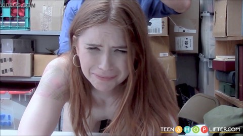 Youthfull, sandy-haired, shoplyfter